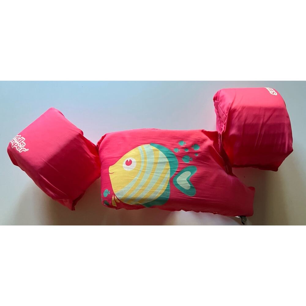 Stearns Puddle Jumper Swimming Life Vest Jacket 30-50 Lbs. Angel Fish. EUC